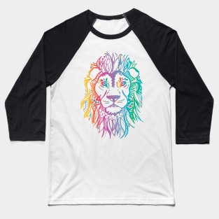 fierce_lion_rainbow Baseball T-Shirt